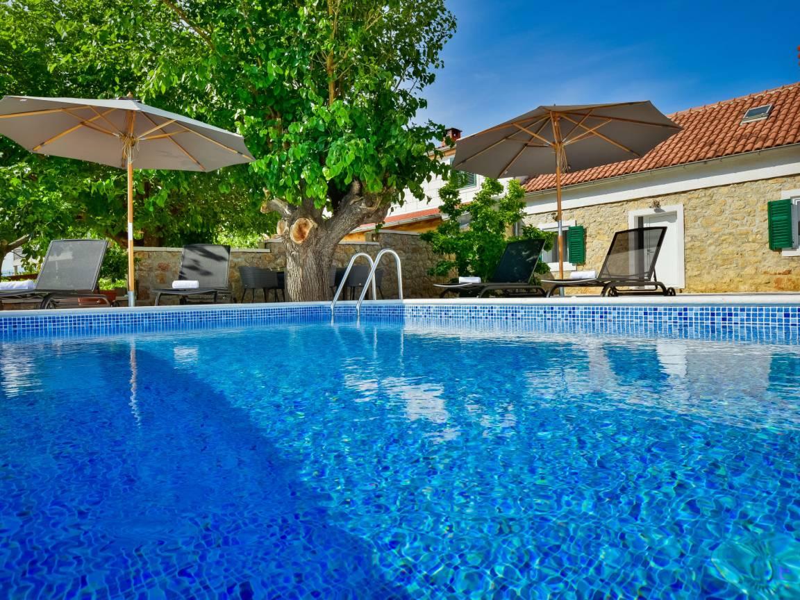 Vakantiehuis met privézwembad en zwembad in Novigrad (Zadar), Kroatië voor 6 personen foto 21