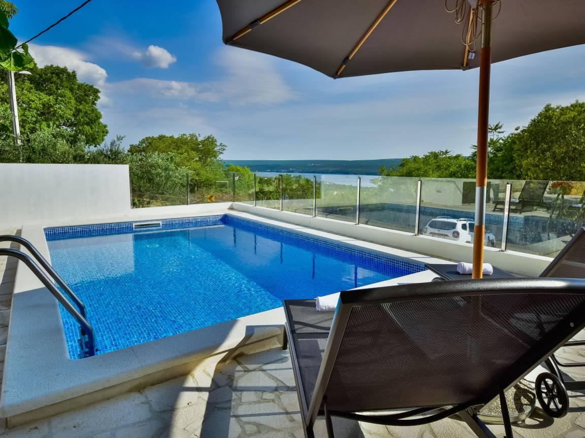 Vakantiehuis met privézwembad en zwembad in Novigrad (Zadar), Kroatië voor 6 personen foto 19