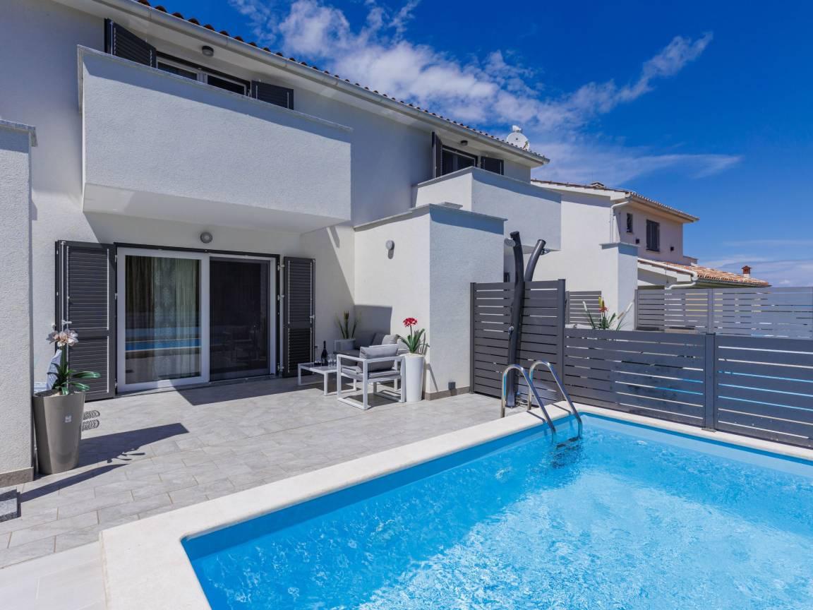 Vakantievilla met privézwembad en zwembad in Medulin/Ližnjan, Kroatië voor 6 personen foto 23