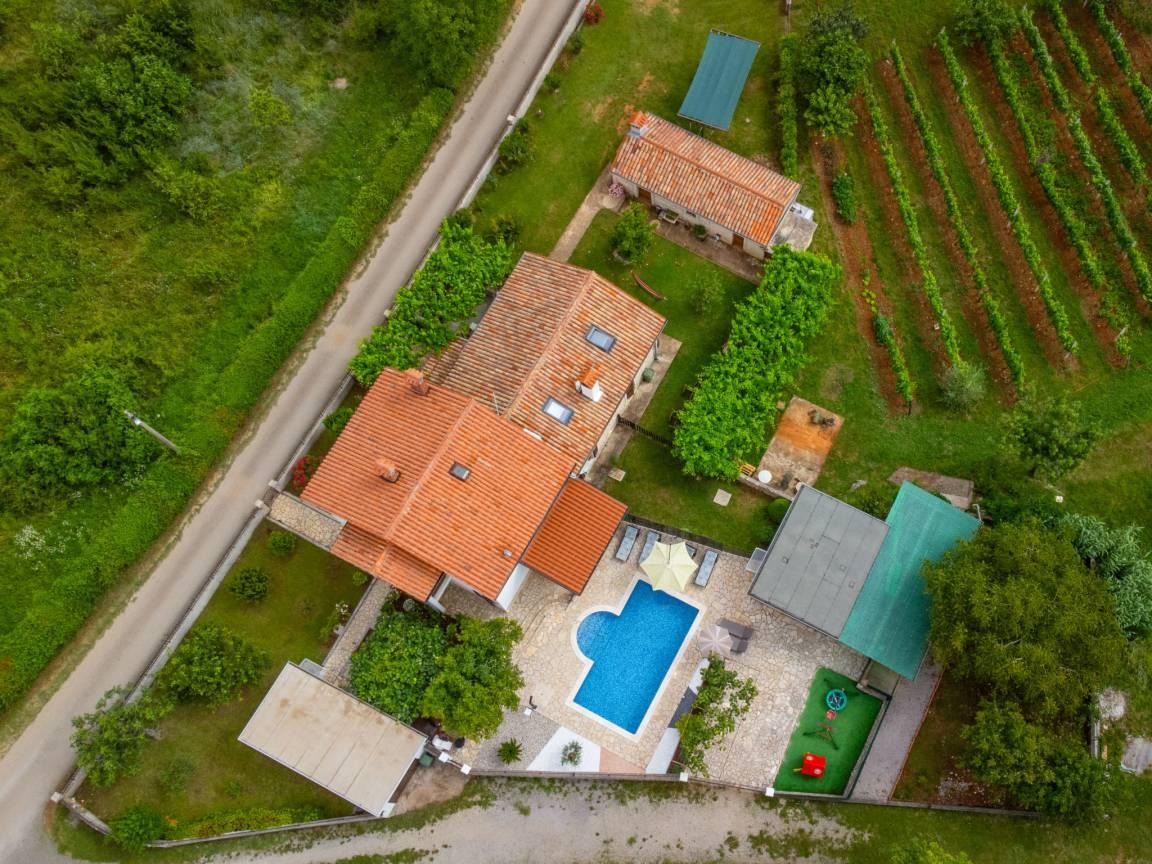 Vakantiehuis met privézwembad en zwembad in Labin, Kroatië voor 7 personen foto 22