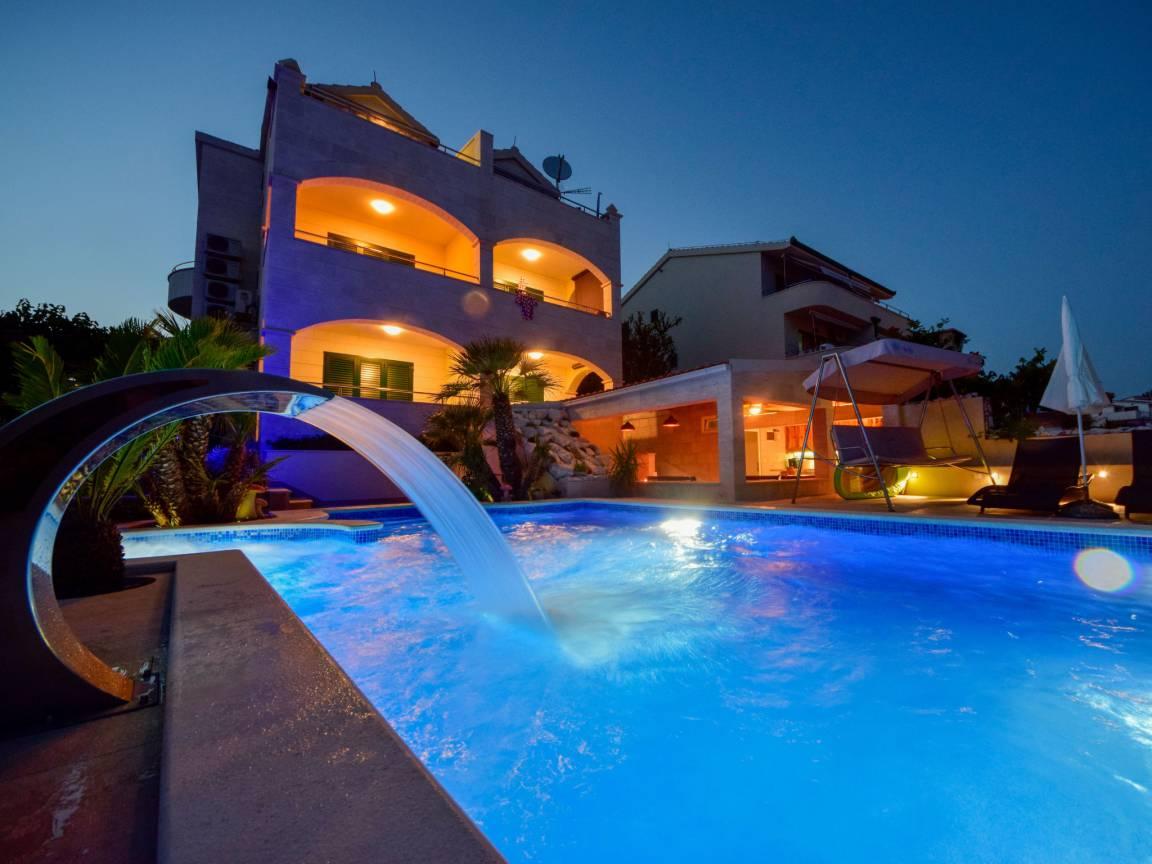 Villa Andjelka met 1 slaapkamer en sauna in Trogir/Okrug Gornji, Kroatië voor 3 personen foto 23