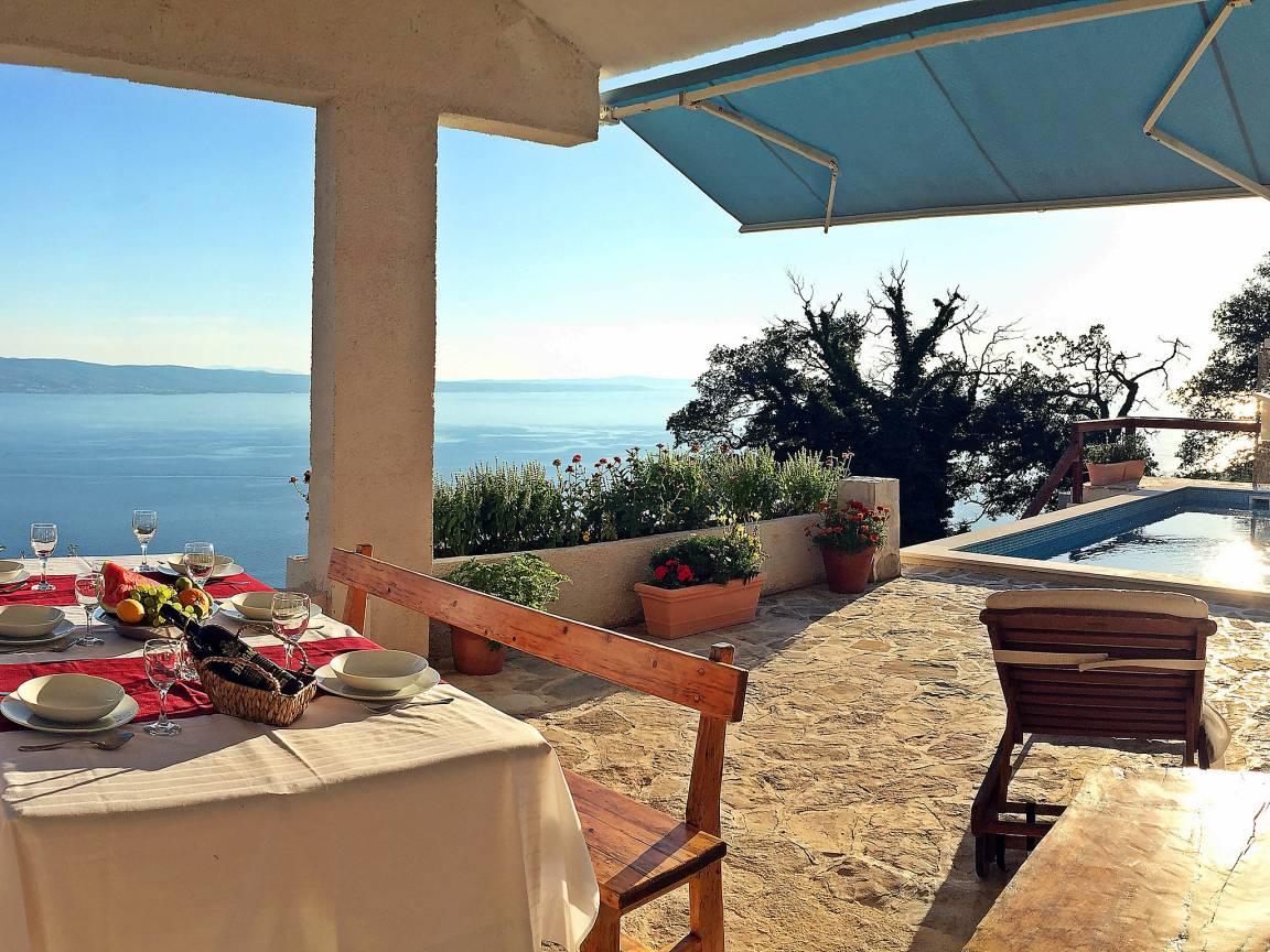 Vakantiehuis met privézwembad en zeezicht in Omiš, Kroatië voor 6 personen foto 19