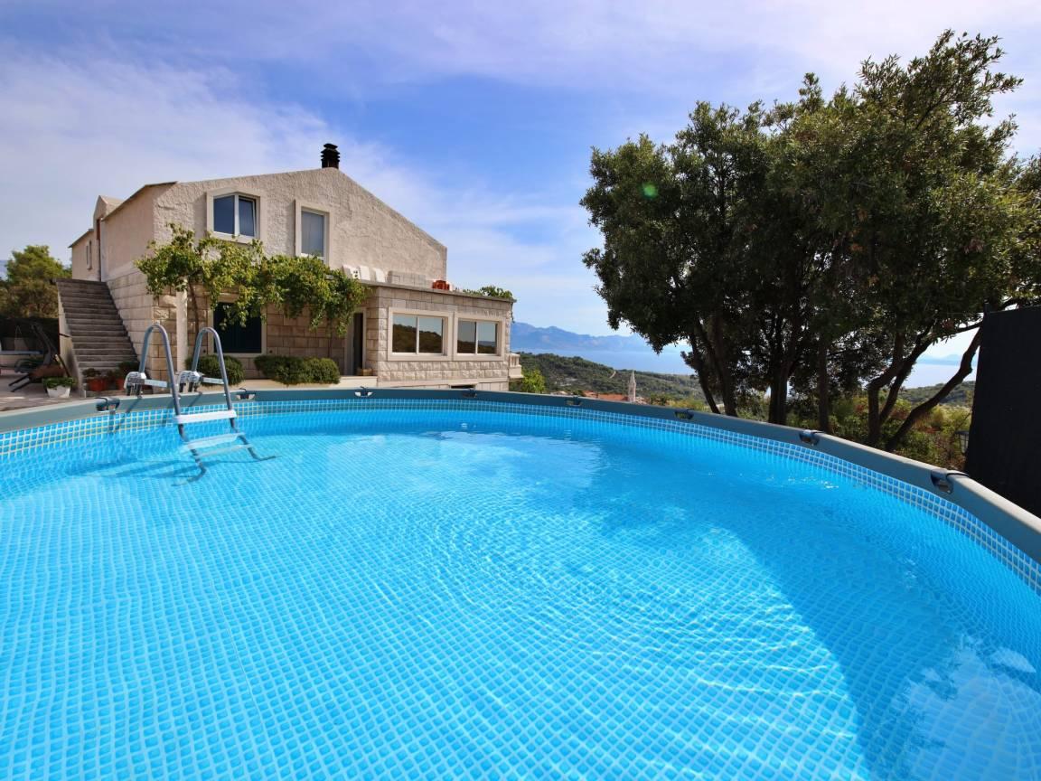 Vakantiehuis met privézwembad en jacuzzi in Brač/Selca, Kroatië voor 6 personen foto 20