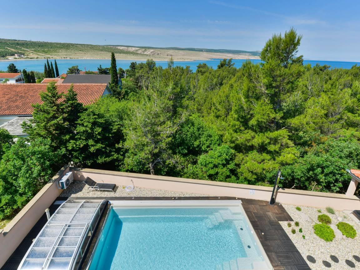 Vakantieappartement met zeezicht en zwembad in Starigrad-Paklenica, Kroatië voor 6 personen foto 19