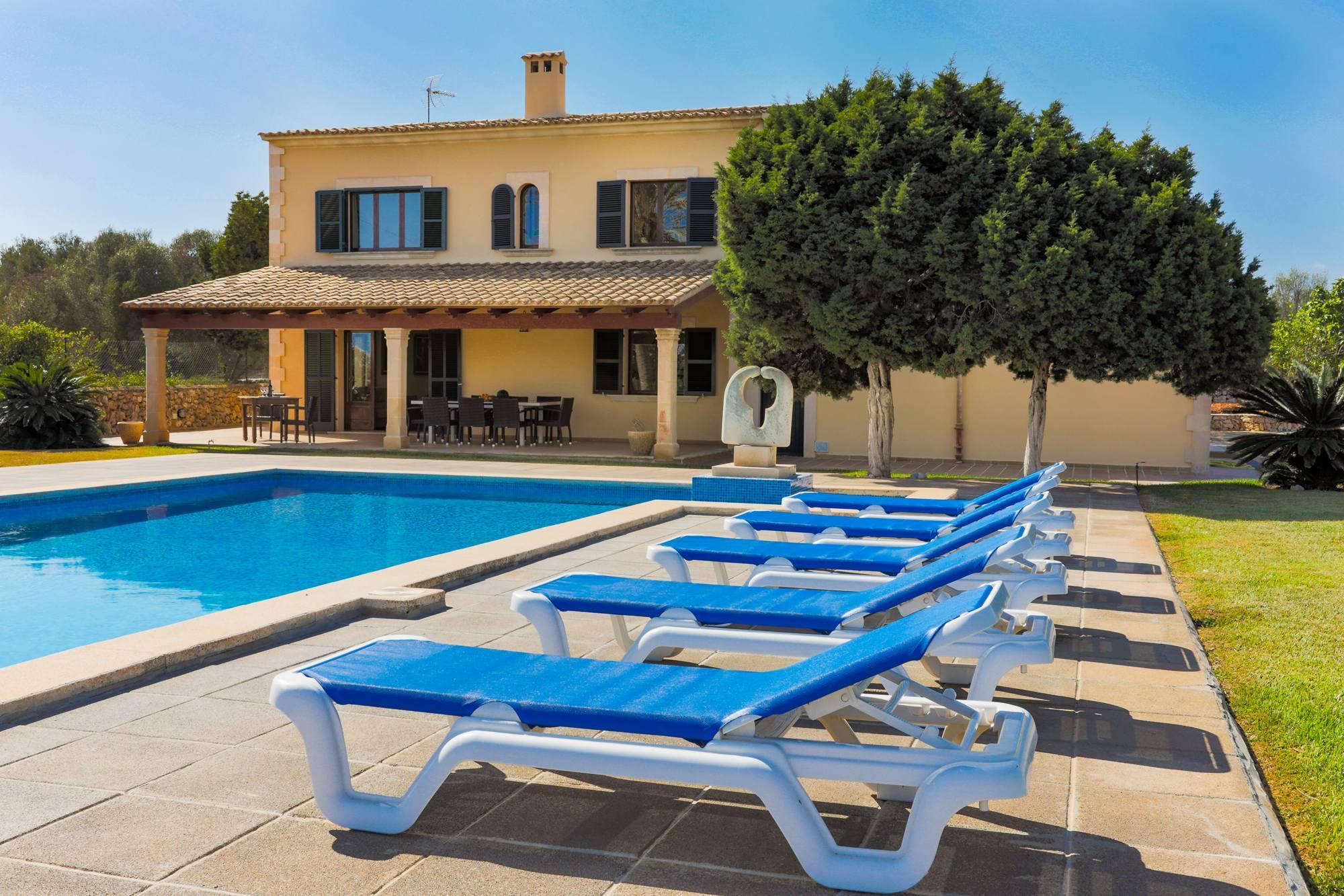 Villa Mitjana - Grote. villa op Mallorca met privé tennisba in Cala D Or, Spanje voor 10 personen foto 14