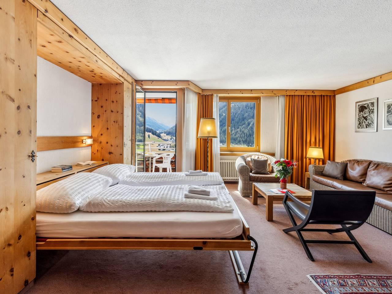 Vakantieappartement met sauna en binnenzwembad in Flüelapass, Davos, Zwitserland voor 4 personen foto 11