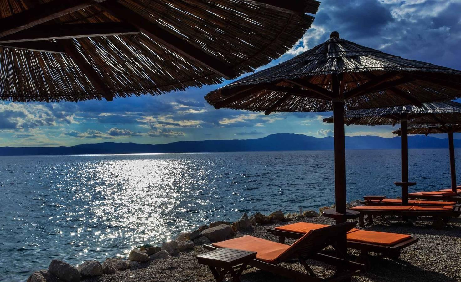 Vakantiewoning met airco en 45 m², 1 slaapkamer en sauna in Njivice, Krk, Kroatië voor 4 personen foto 24