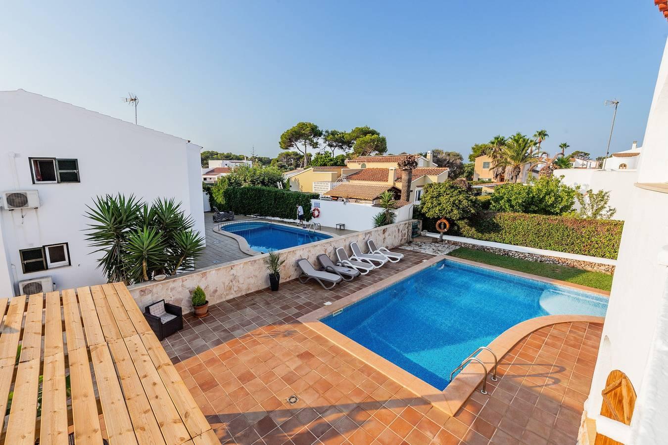 Vakantiehuis 'Chalet Es Llossar' met privé zwembad, privé terras in Cala Blanes, Ciutadella, Spanje voor 7 personen foto 21