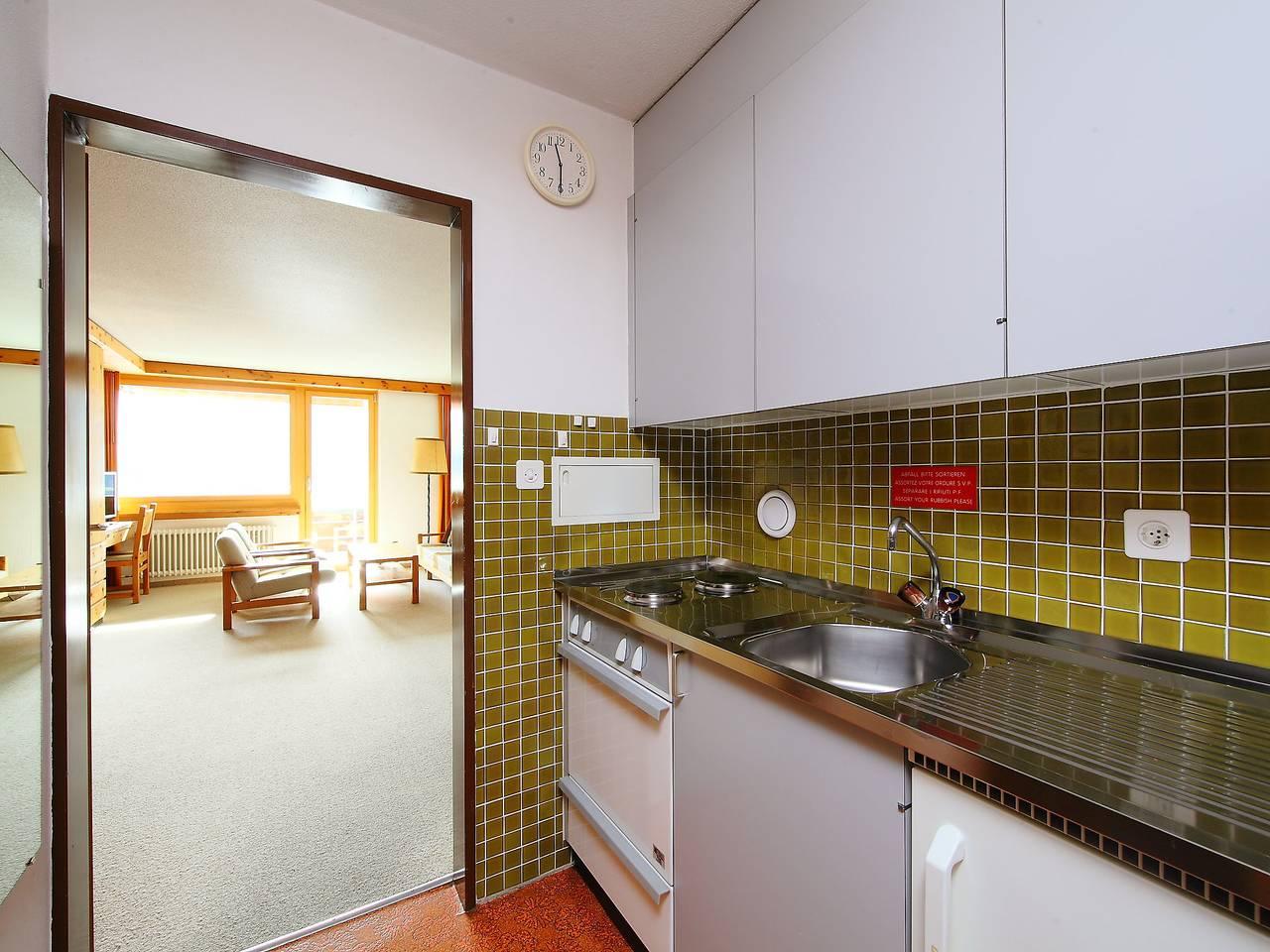 Vakantieappartement met sauna en binnenzwembad in Flüelapass, Davos, Zwitserland voor 2 personen foto 5