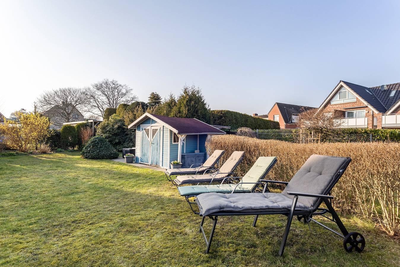 Appartement 'Nordhaus 1' dichtbij het strand met gedeelde tuin & Wi-Fi in Duhnen, Cuxhaven, Duitsland voor 2 personen foto 19