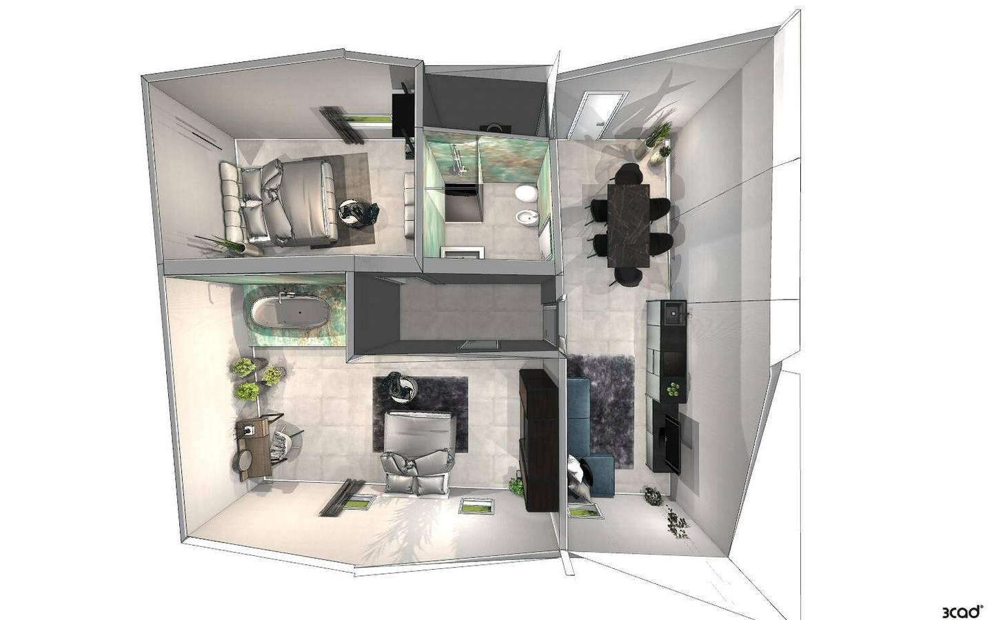 Appartement 'App 302 Palazzo Cavour' met uitzicht op de bergen in Centro-Piani-Rencio, Bozen, Italië voor 6 personen foto 24