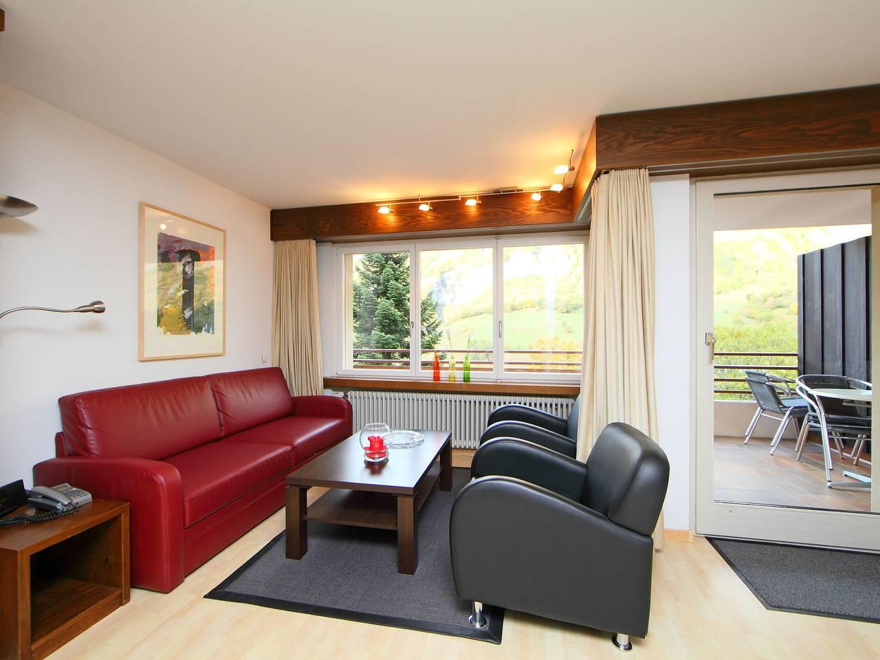 Vakantieappartement met 1 slaapkamer en balkon in Leukerbad, Wallis, Zwitserland voor 4 personen foto 7