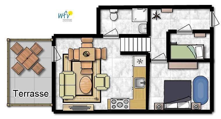 Vakantieappartement met 2 slaapkamers en terras in Binz, Rügen, Duitsland voor 4 personen foto 22
