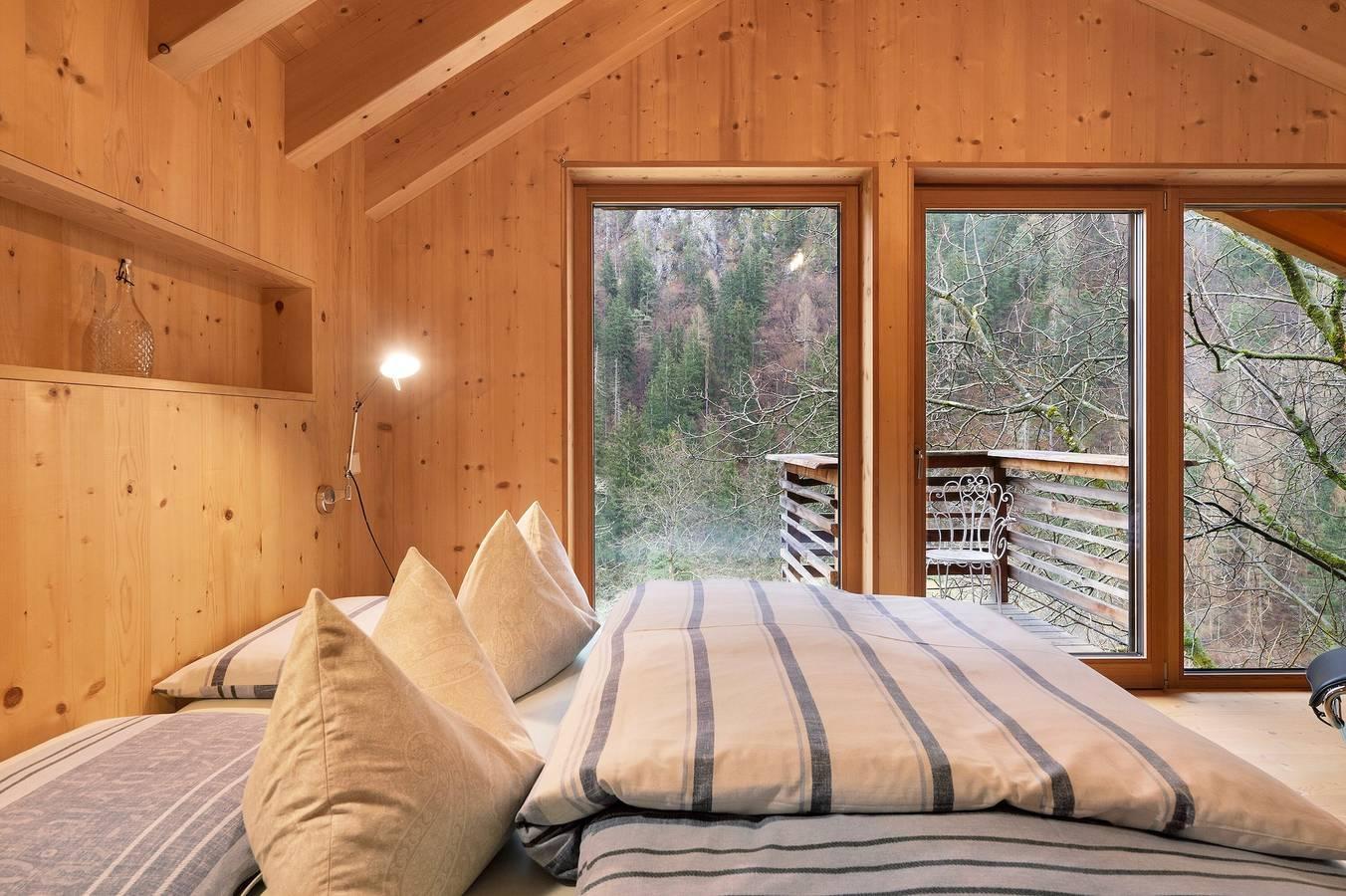 Chalet & Boomhut "Laugen Lodge" met natuurzwemvijver, sauna in Sankt Pankraz, Ortler Alps, Italië voor 7 personen foto 24
