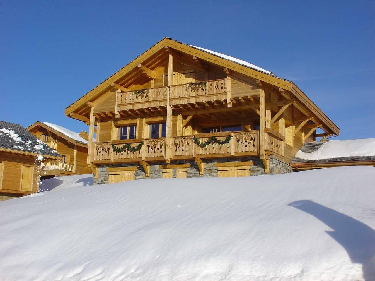 Chalet met sauna en 5 slaapkamers, 5 badkamers en terras in Huez, Écrins Nationaal Park, Frankrijk voor 12 personen foto 24