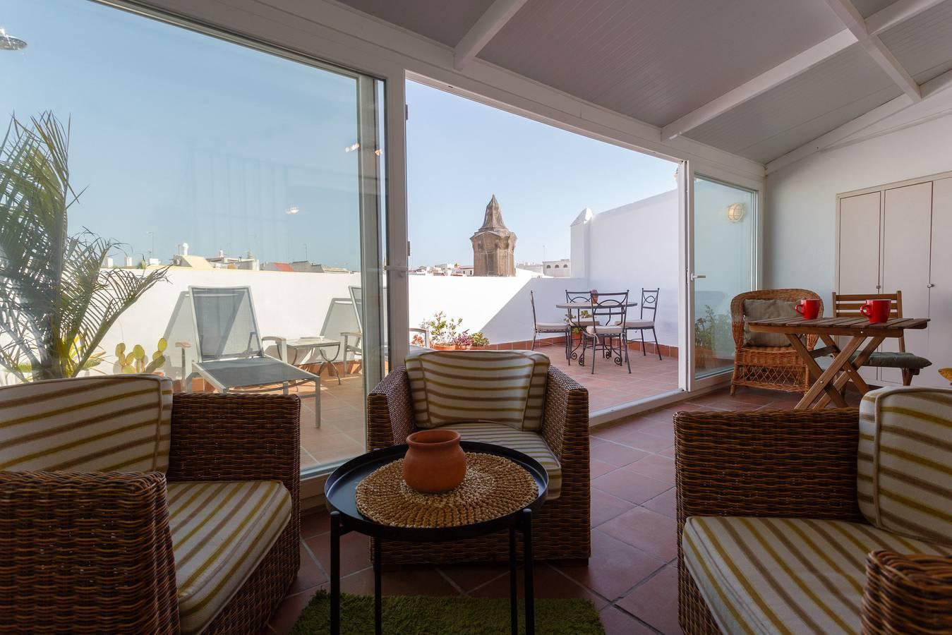 Atico Solarium City Hall in Cadiz Old Town, Cádiz, Spanje voor 4 personen foto 22