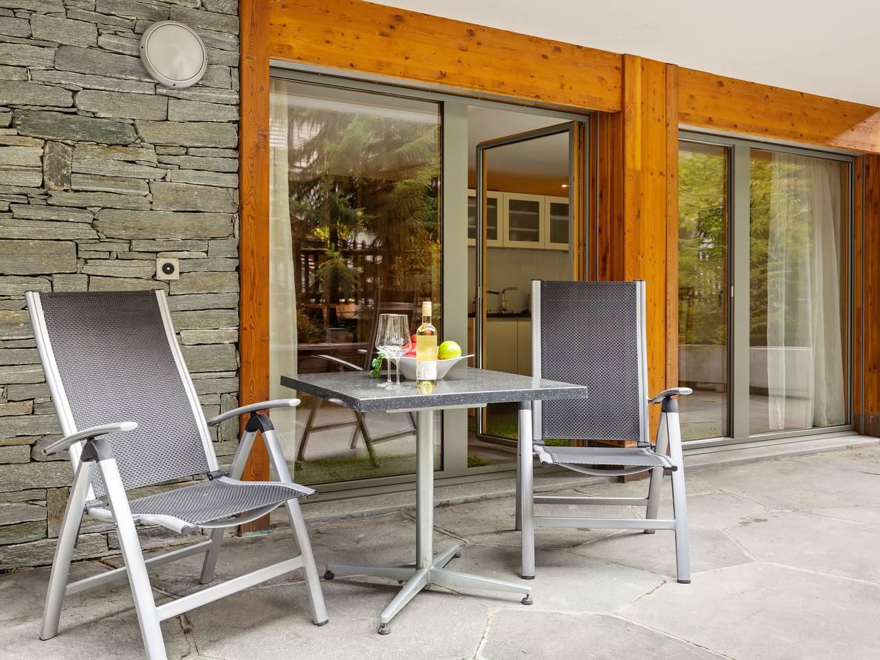 Vakantieappartement met sauna en 1 slaapkamer en terras in Zermatt, Walliser Alpen, Zwitserland voor 2 personen foto 13