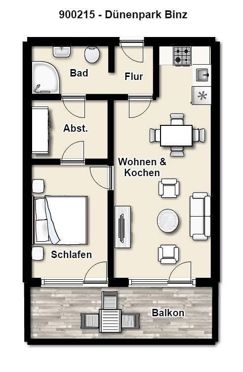 Vakantieappartement in Binz, Duitsland voor 2 personen foto 17