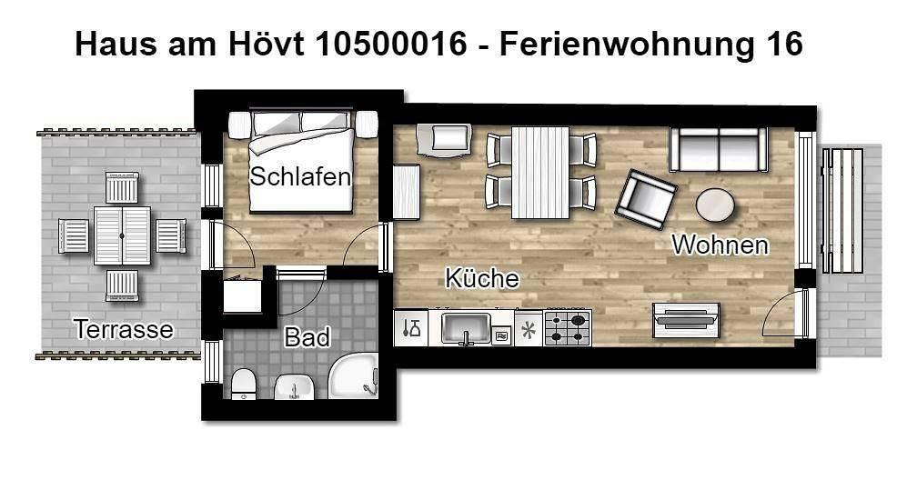 "Entspannen Sie im gemütlichen Haus am Hövt in Göhren!" in Göhren, Rügen, Duitsland voor 2 personen foto 20