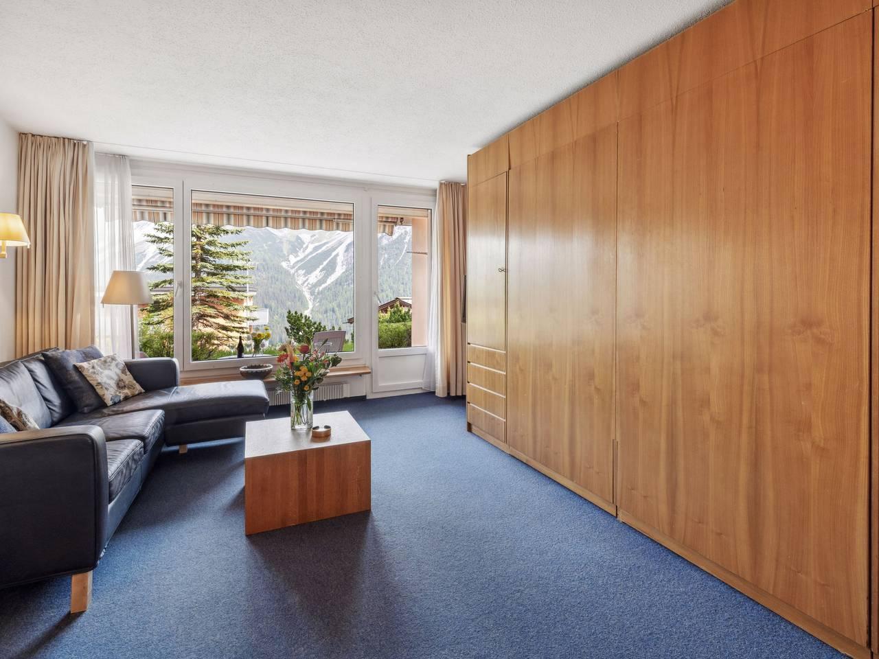 Vakantieappartement met 1 slaapkamer en terras in Arosa, Plessur Alpen, Zwitserland voor 2 personen foto 8