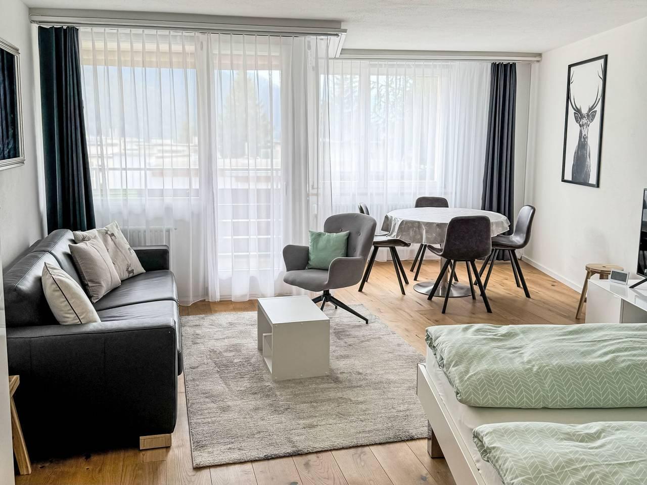 Vakantieappartement met sauna en binnenzwembad in Davos Platz 1, Davos, Zwitserland voor 6 personen foto 3