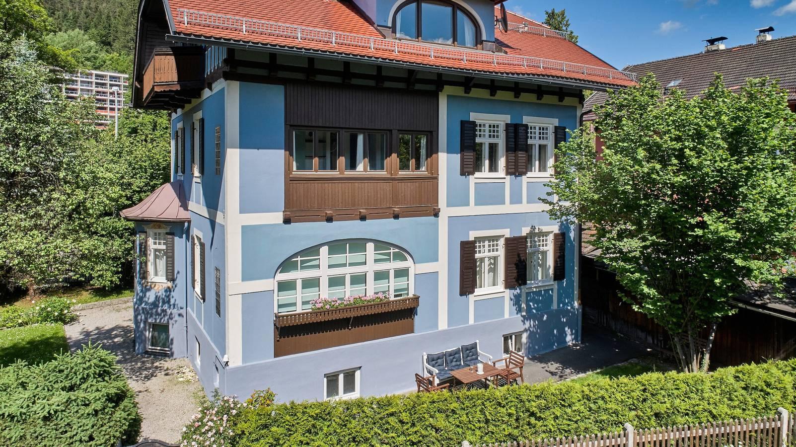 Appartement 'Fewo Im Blauen Haus Eg' met gedeelde in Garmisch-Partenkirchen, Beierse Alpen, Duitsland voor 4 personen foto 24