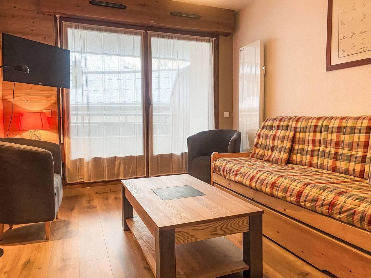 L'Espace Montagne met 1 slaapkamer en terras in Brevent-Flegere, Chamonix, Frankrijk voor 4 personen foto 20