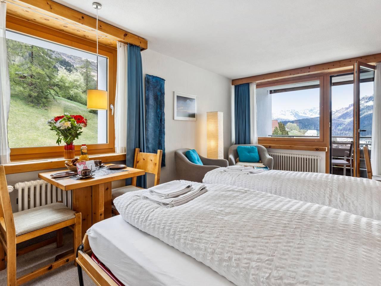 Vakantieappartement met sauna en binnenzwembad in Flüelapass, Davos, Zwitserland voor 2 personen foto 10