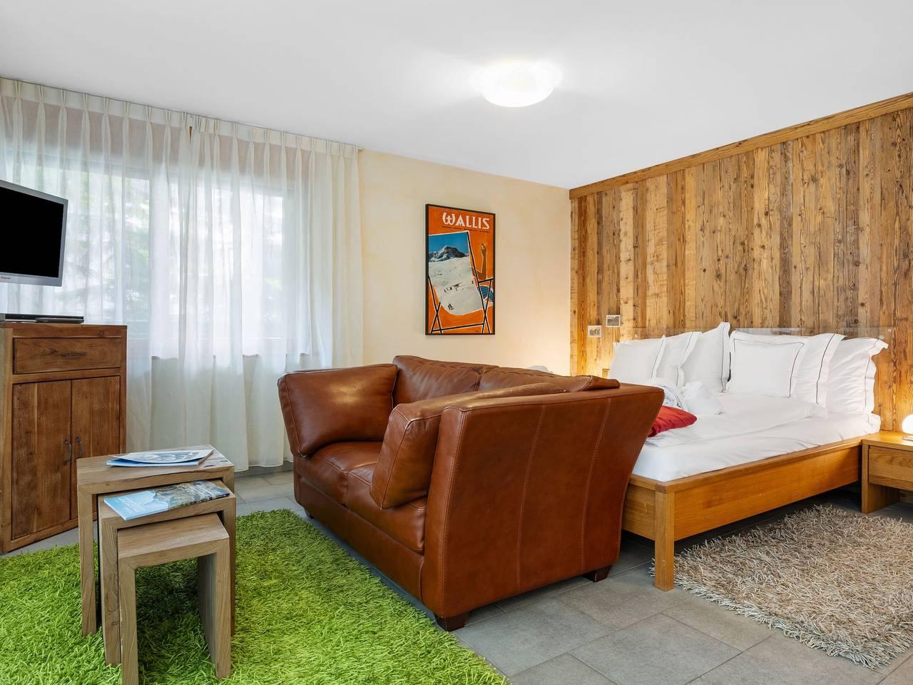 Vakantieappartement met sauna en 1 slaapkamer en terras in Zermatt, Walliser Alpen, Zwitserland voor 2 personen foto 3