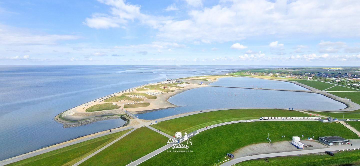 Whg. "Leuchtfeuer" Meerblick im Hochhaus" mit Meerblick in Büsum, Dithmarschen, Duitsland voor 2 personen foto 23