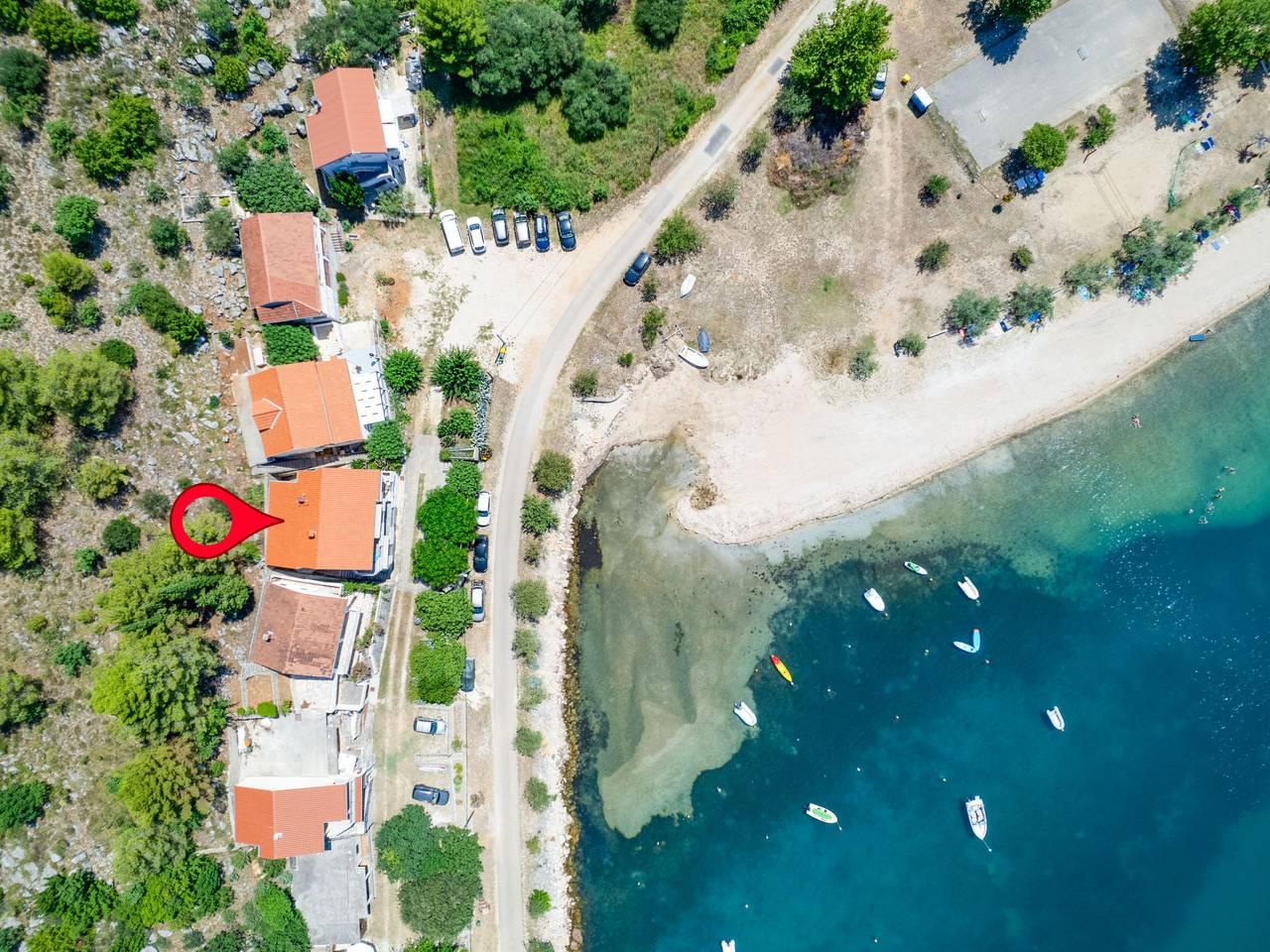 Vakantieappartement met zeezicht en airconditioning in Obrovac, Zadar, Kroatië voor 3 personen foto 23