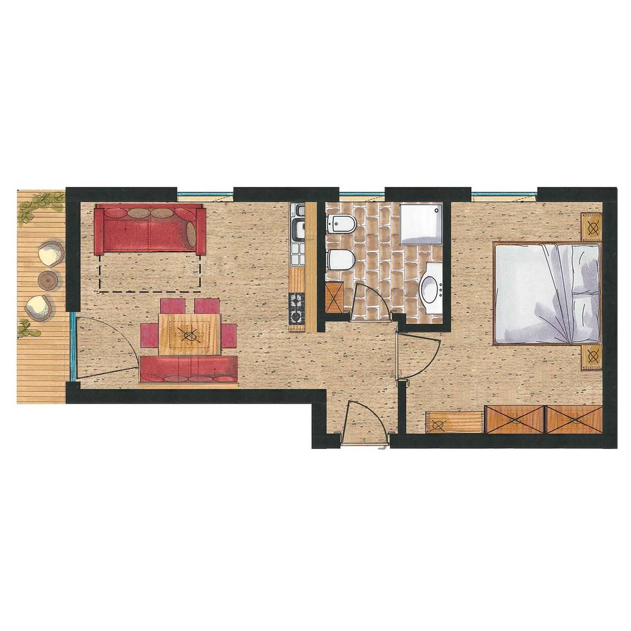 Vakantiewoning "Chalet La Flüta - Primula" met bergzicht in La Val, Dolomiti Superski, Italië voor 4 personen foto 25