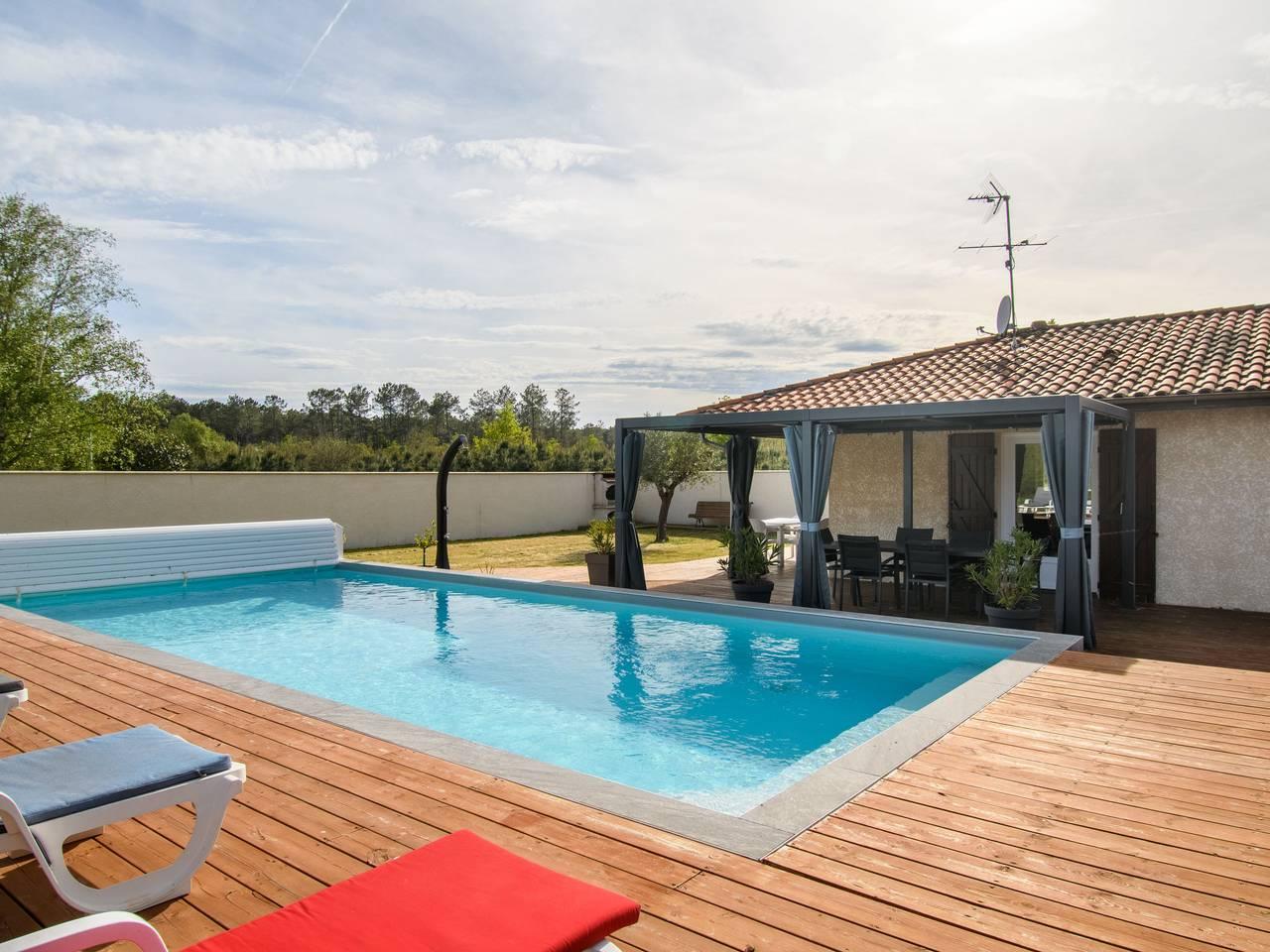 Vakantiehuis met privézwembad en zwembad in Lit-et-Mixe, Côte d’Argent, Frankrijk voor 6 personen foto 21