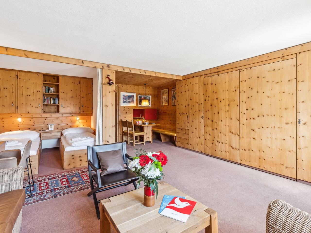 Vakantieappartement met sauna en binnenzwembad in Flüelapass, Davos, Zwitserland voor 4 personen foto 12