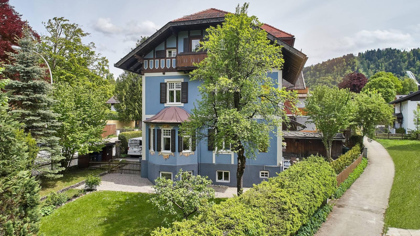 Appartement 'Fewo Im Blauen Haus Eg' met gedeelde in Garmisch-Partenkirchen, Beierse Alpen, Duitsland voor 4 personen foto 25