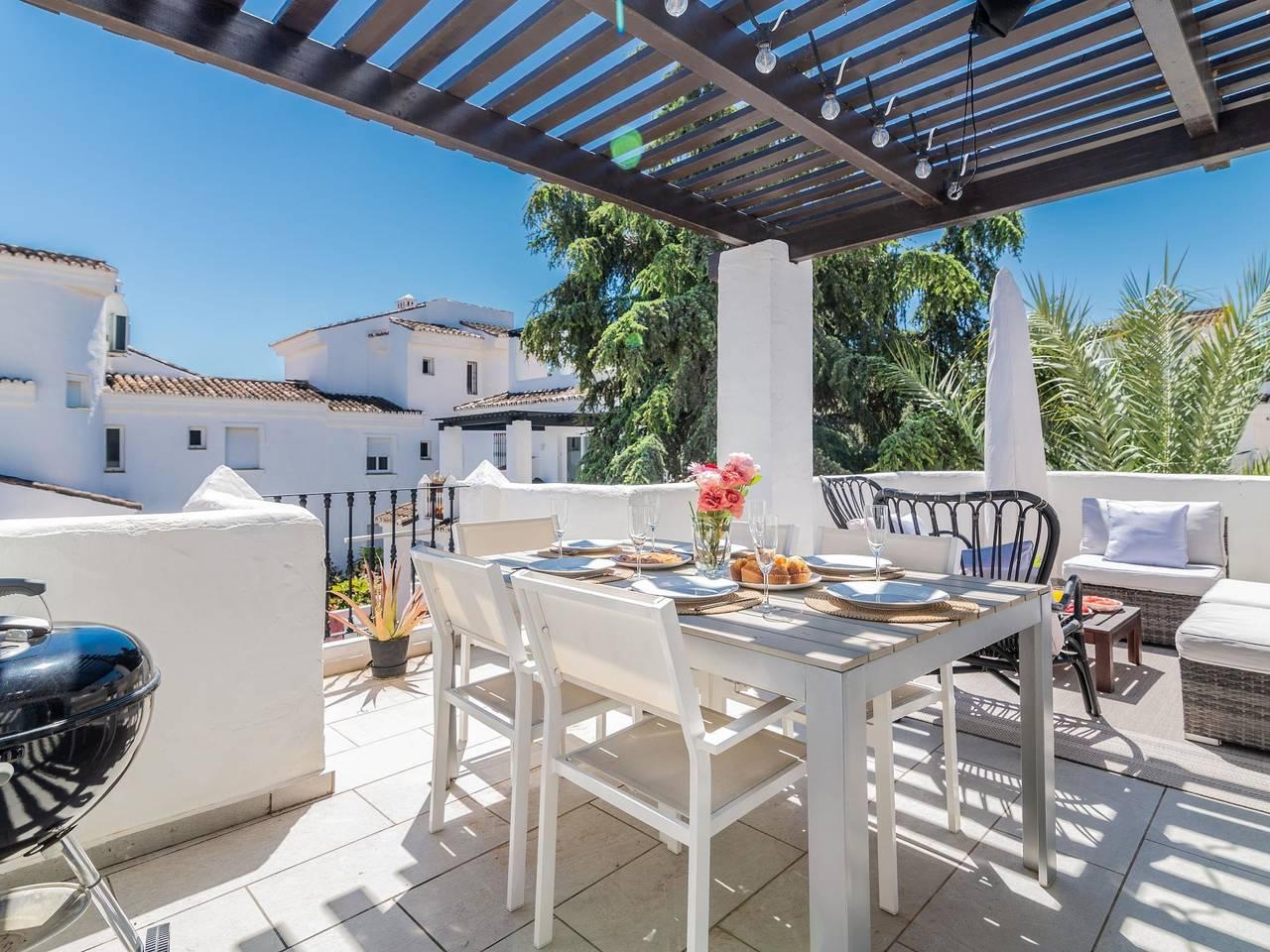 Vakantieappartement met zwembad in Nueva Andalucia Golf Valley, Marbella, Spanje voor 4 personen foto 23