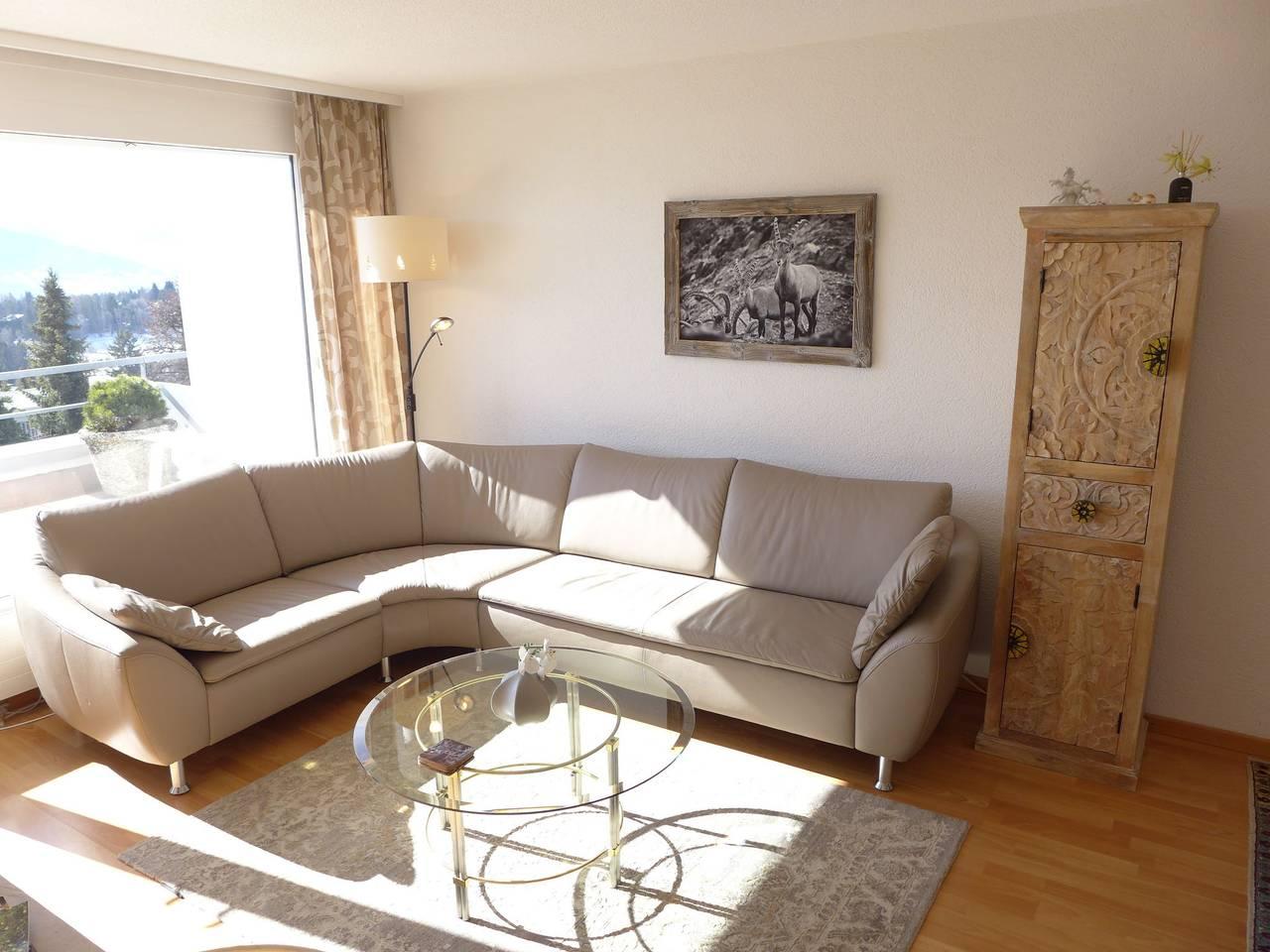 Vakantieappartement met sauna en binnenzwembad en 1 slaapkamer en balkon in Crans-Montana, Zwitserland voor 2 personen foto 9