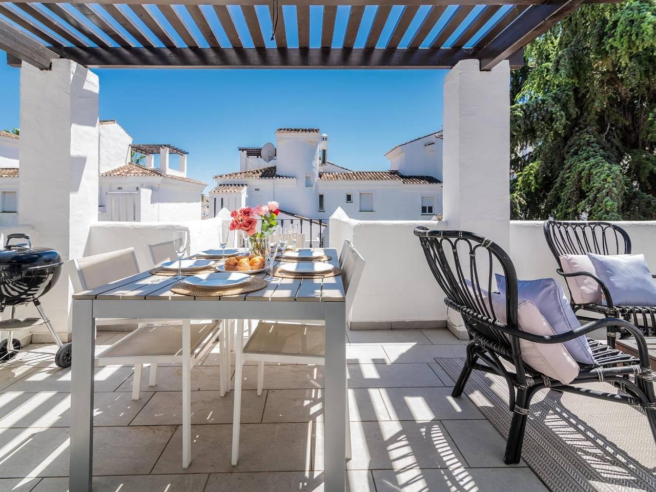 Vakantieappartement met zwembad in Nueva Andalucia Golf Valley, Marbella, Spanje voor 4 personen foto 24