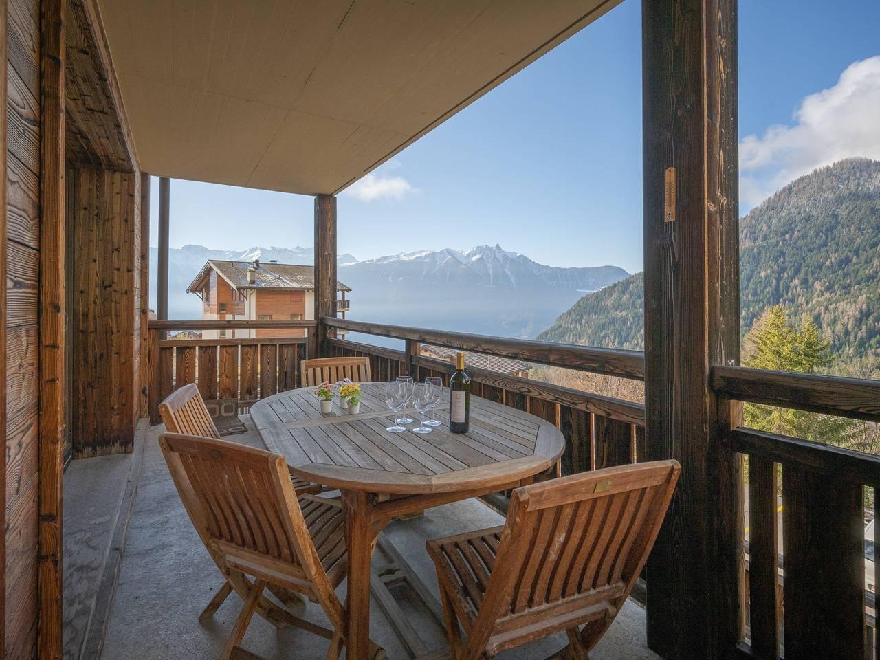 Les Chalets de Marie A 21 in Ovronnaz, Leytron, Zwitserland voor 4 personen