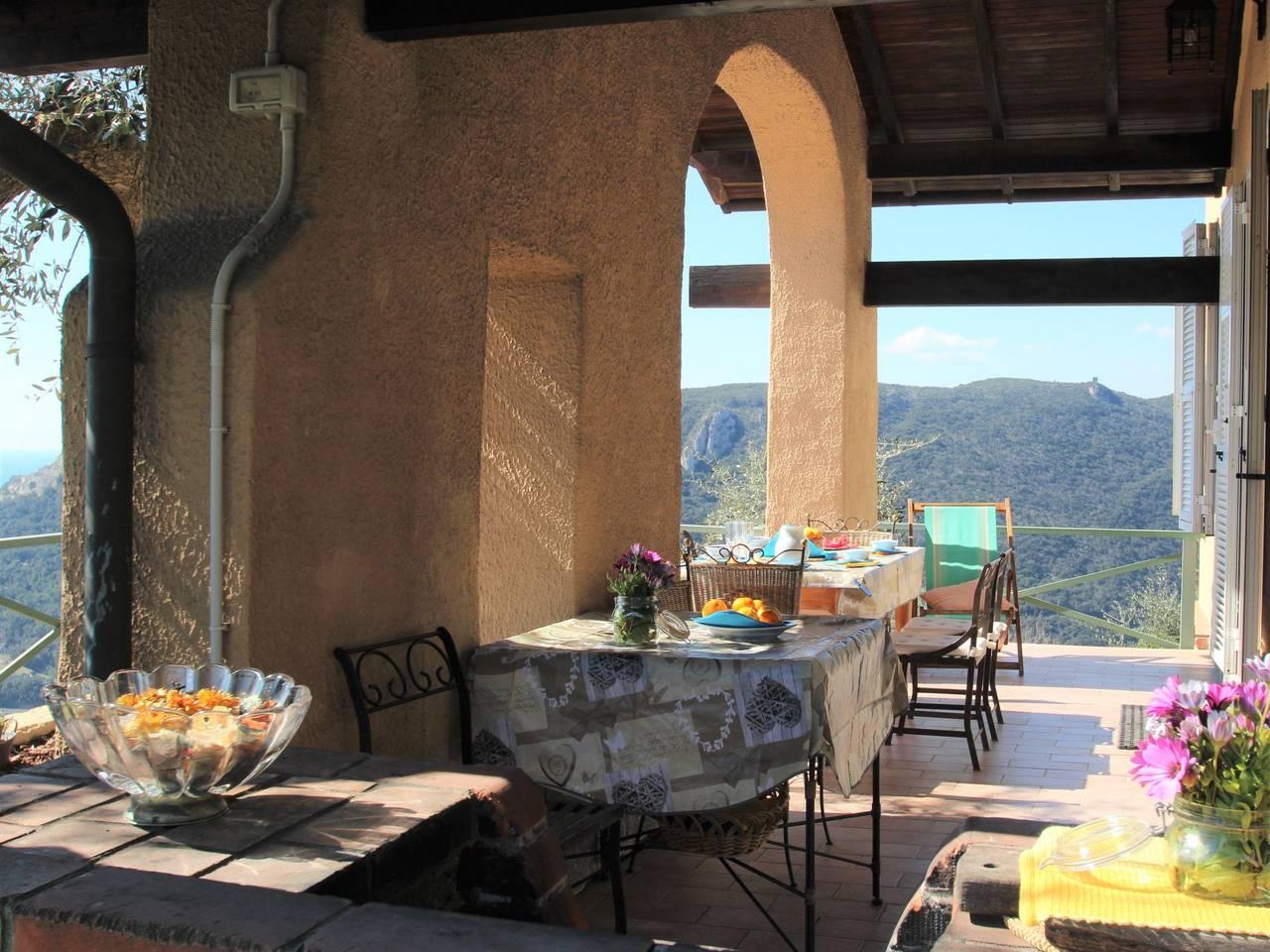 Vakantiehuis met zeezicht en hond in San Bernardino (Finale Ligure), Finale Ligure Gemeente, Italië voor 7 personen foto 24