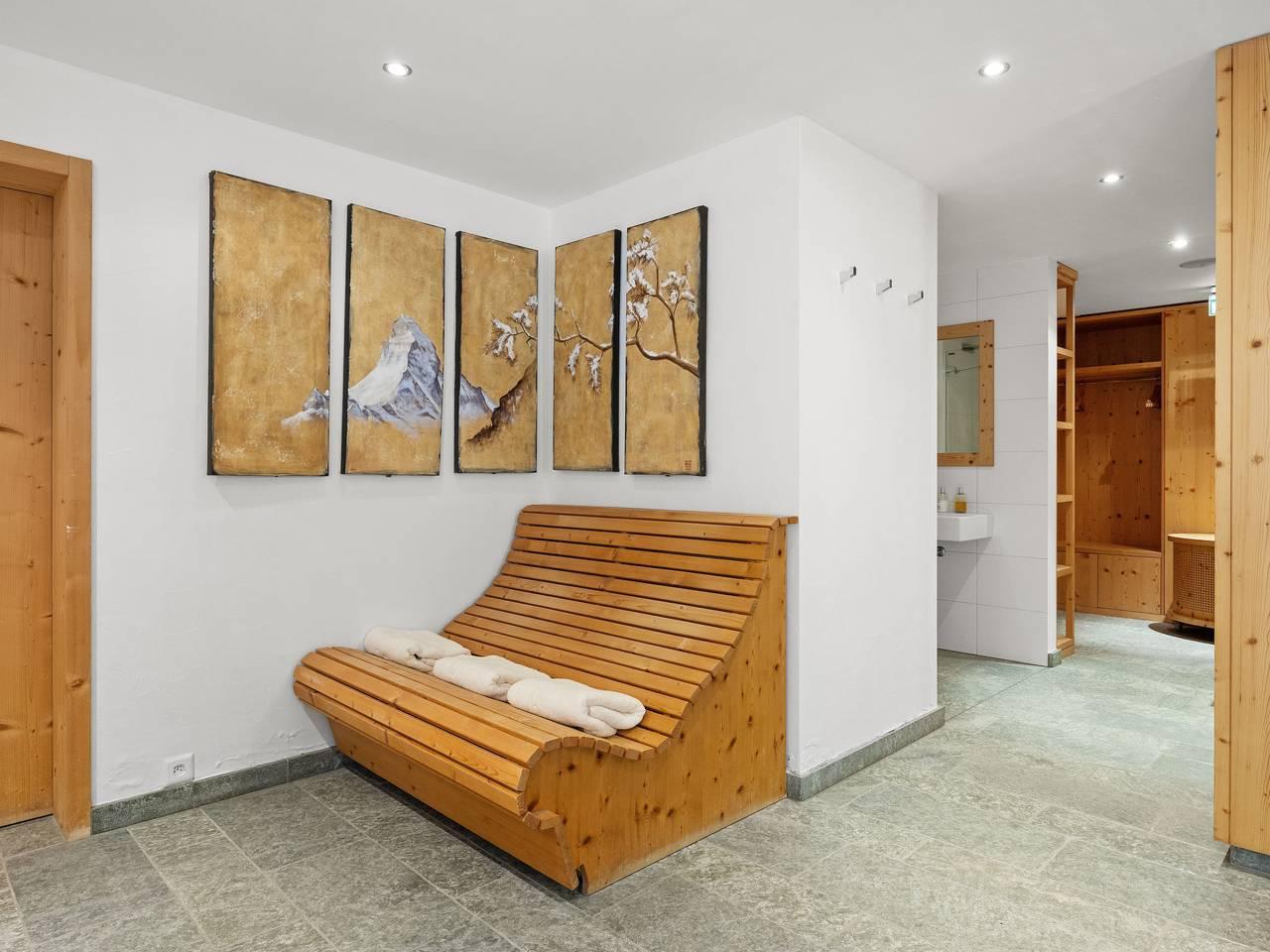 Vakantieappartement met sauna en 1 slaapkamer en terras in Zermatt, Walliser Alpen, Zwitserland voor 2 personen foto 24