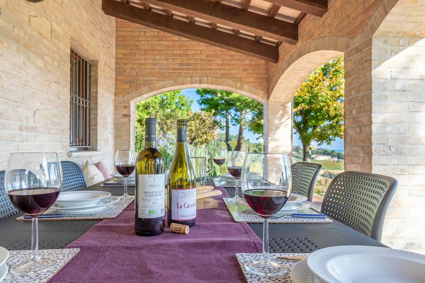 Villa met terras in Pesaro, Valle del Metauro, Italië voor 10 personen foto 22