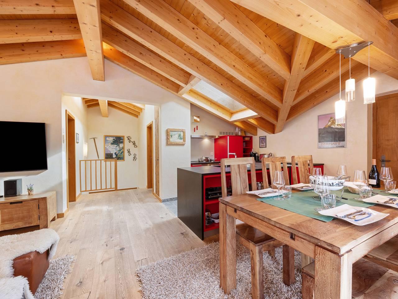 Vakantieappartement met sauna en 3 slaapkamers en balkon in Zermatt, Walliser Alpen, Zwitserland voor 6 personen foto 21