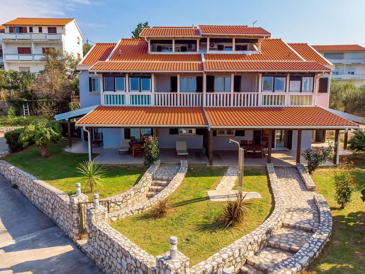 Vakantieappartement met zwembad en hond toegestaan in Plaža Miral, Kampor, Kroatië voor 6 personen foto 21