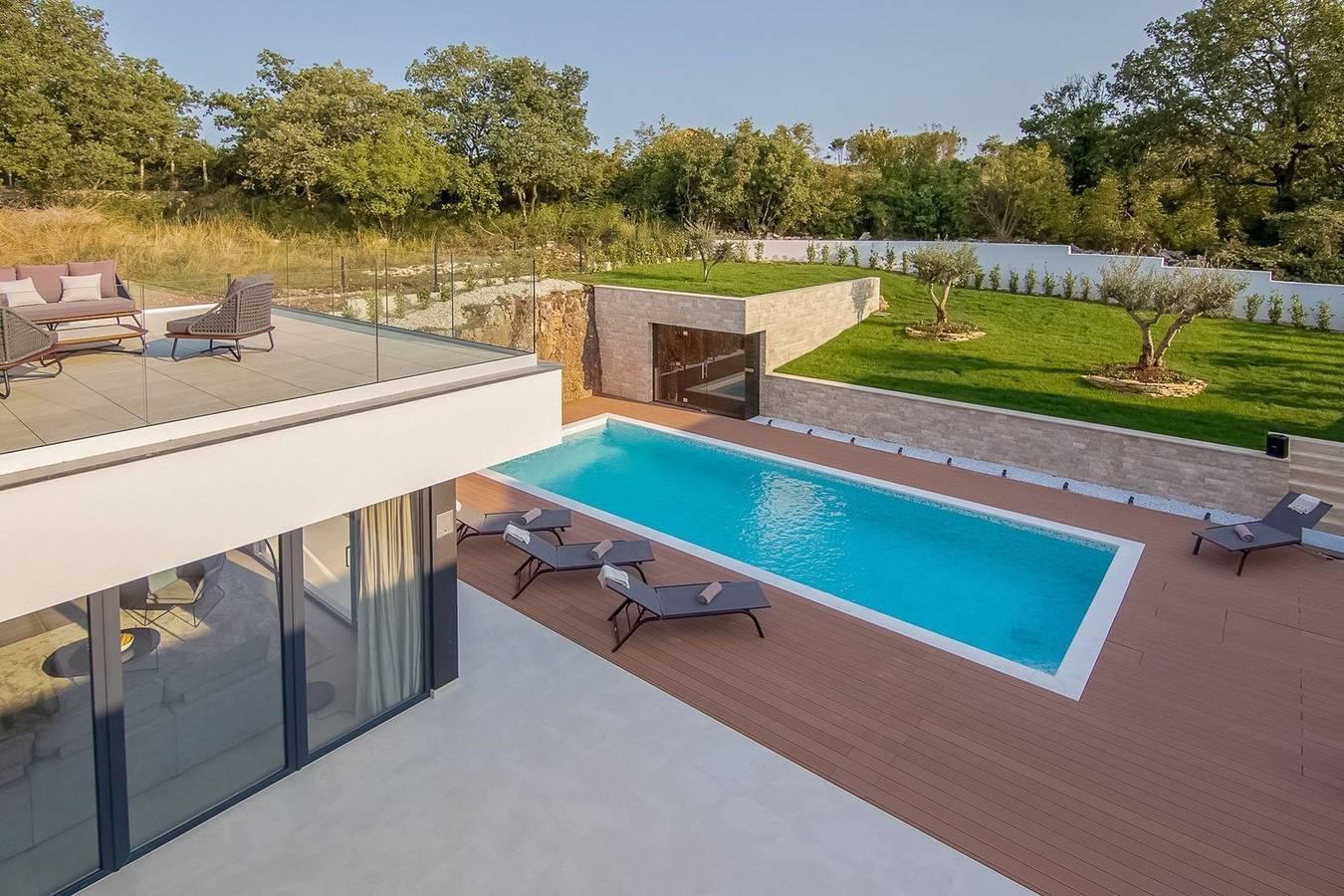 Villa #1 - Geweldige designvilla nabij Rovinj met privézwembad in Rovinjsko Selo, Rovinj, Kroatië voor 8 personen foto 19