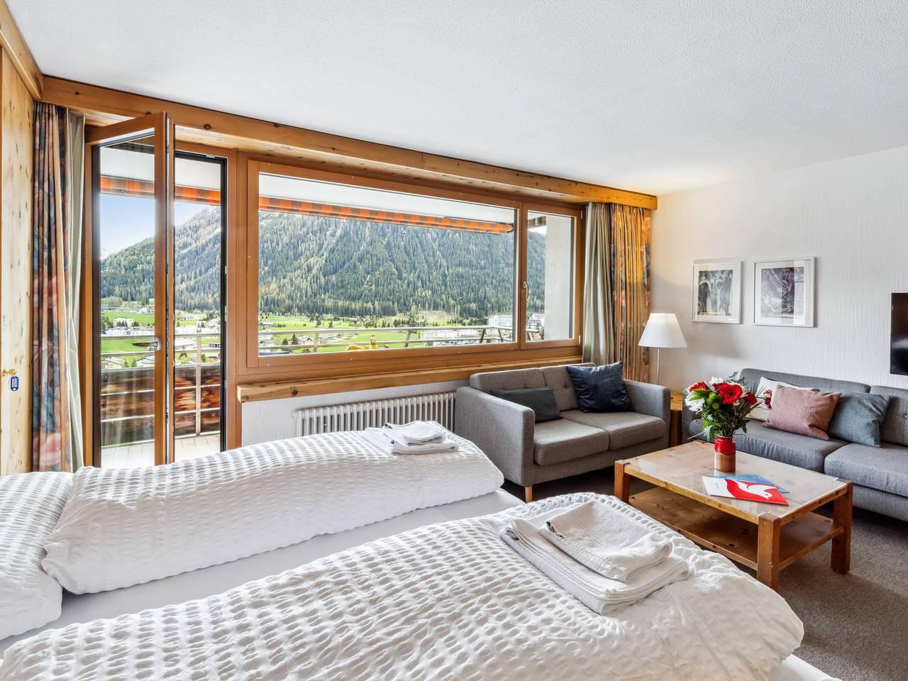 Vakantieappartement met sauna en binnenzwembad in Flüelapass, Davos, Zwitserland voor 4 personen foto 11