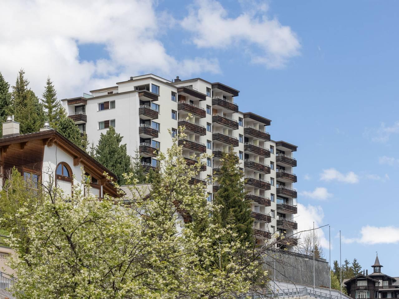 Vakantieappartement met sauna en binnenzwembad in Flüelapass, Davos, Zwitserland voor 2 personen