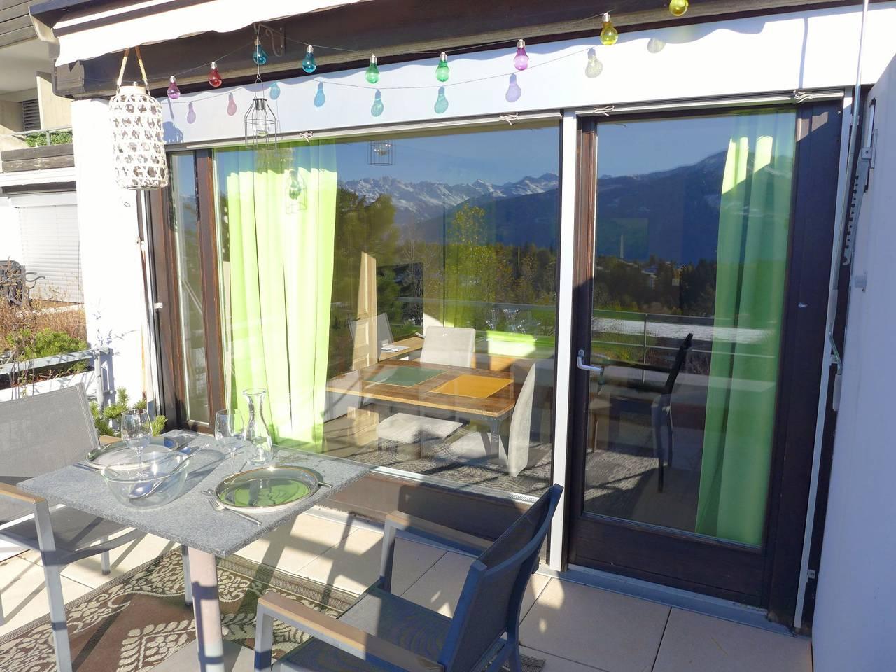 Vakantieappartement met sauna en binnenzwembad en 1 slaapkamer en balkon in Crans-Montana, Zwitserland voor 2 personen foto 20