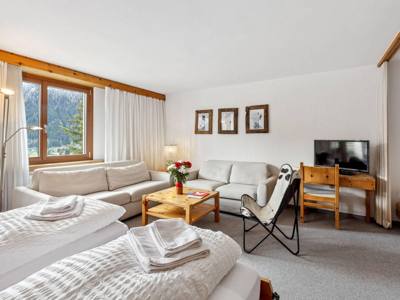 Vakantieappartement met sauna en binnenzwembad in Flüelapass, Davos, Zwitserland voor 4 personen foto 5
