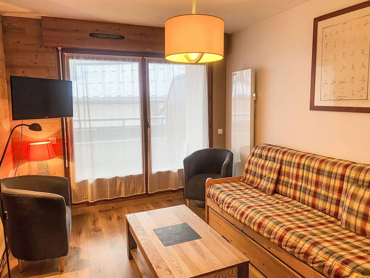 L'Espace Montagne met 1 slaapkamer en terras in Brevent-Flegere, Chamonix, Frankrijk voor 4 personen foto 3